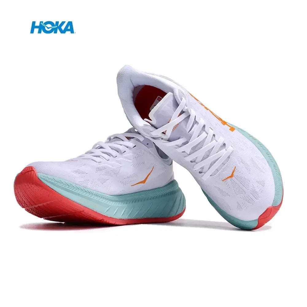 HOKA One One Carbon X2 Men Women Shoes Titanium Krypton Moving X Cross-country Running Shoes  Carbon Plate Shock Absorption