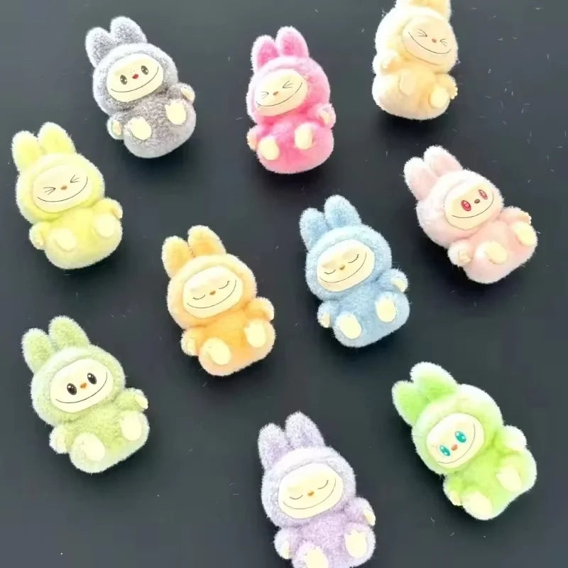 Hot New Mini Cute Labubu Diy Handmade Accessories Fabric Labubu Dolls Vinyl Doll 3cm Pendant Cute Particles