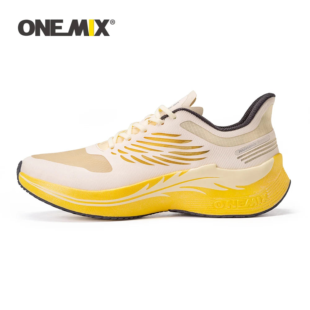 ONEMIX Women Racing Running Shoes Support Breathable Mesh PLUS Sport Walking Shoes for Outdoor Stable Cushion Marathon Sneakers