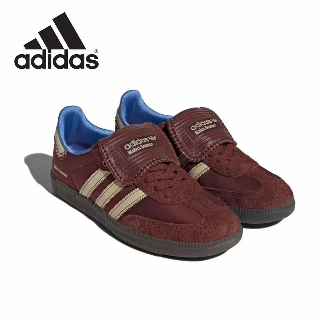 Adidas - German Samba Pony Welsh Bonner Leopard Pattern Training Shoes, Retro Multi functional Sports and Casual Gazelle Shoes