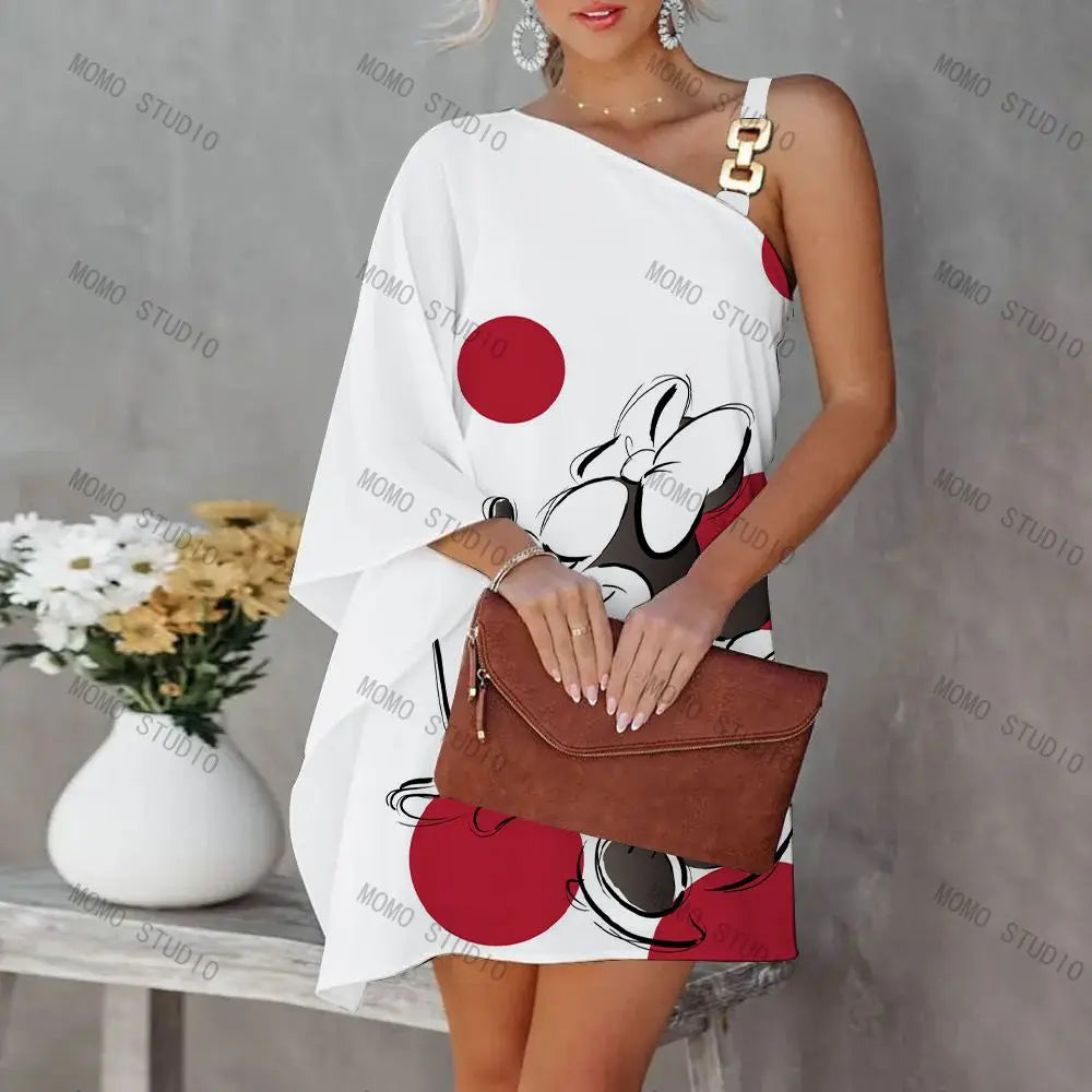 Mickey Party Dresses for Women 2022 Sexy Dress New Fashion Y2k Color Elegant Casual Women's Dresses Minnie Mouse Leisure Disney