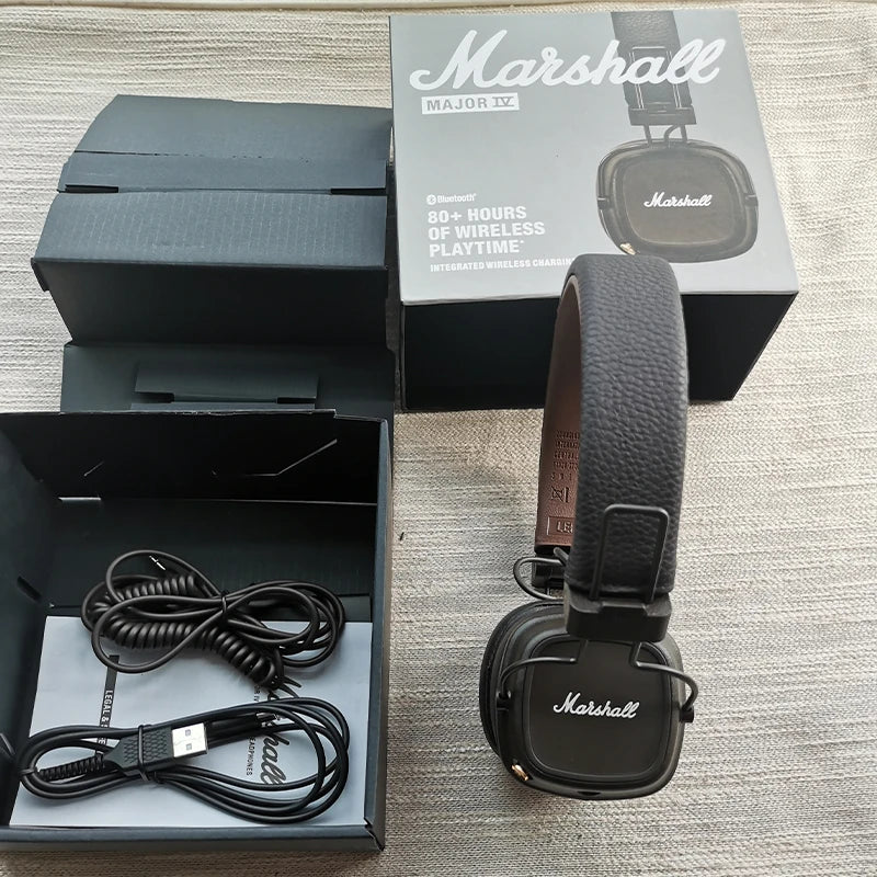 Marshall MAJOR IV Bluetooth  Headphones Wireless Earphones Deep Bass Foldable Sport Gaming Headset with Microphone