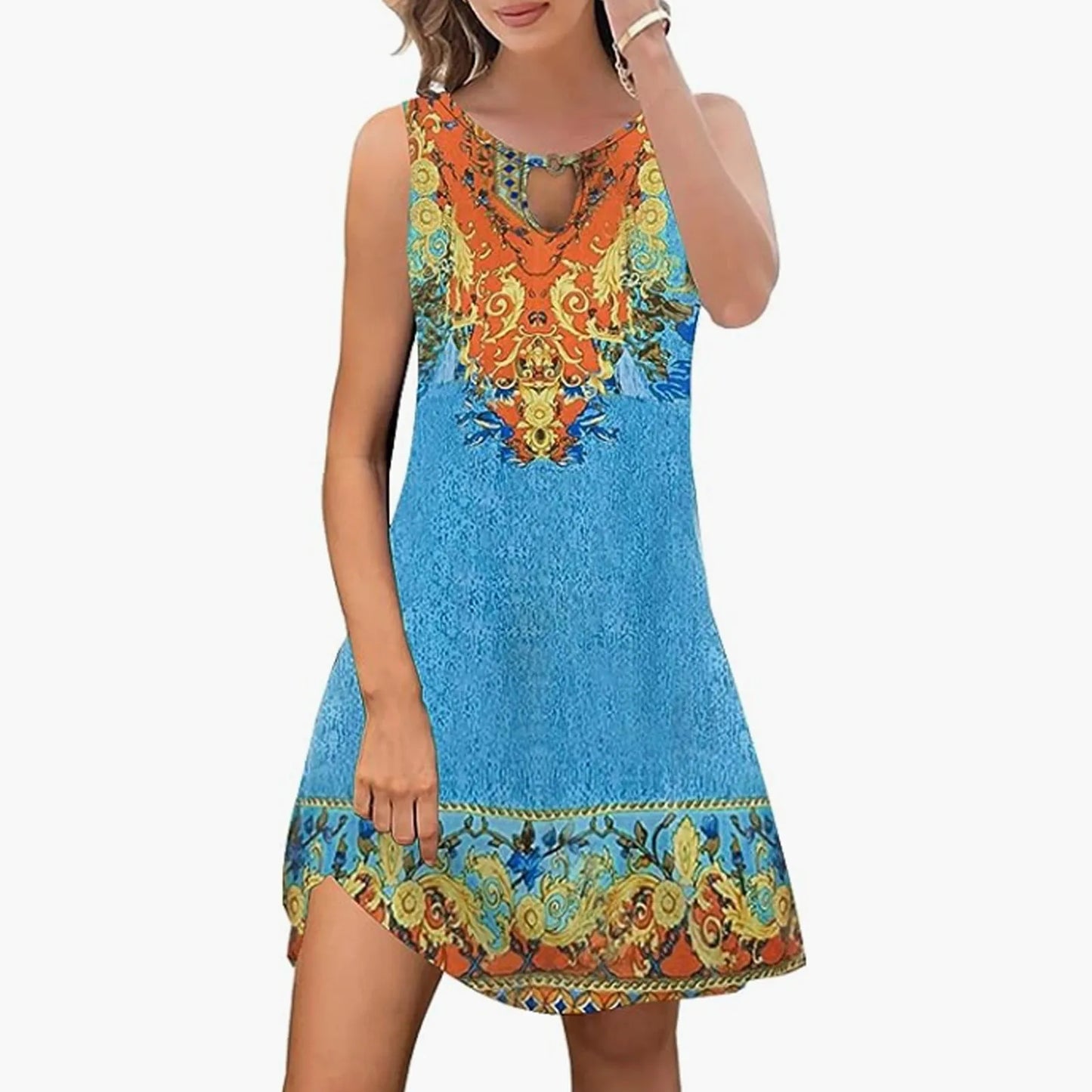 Summer Dresses For Women Casual Trendy Boho Floral Print