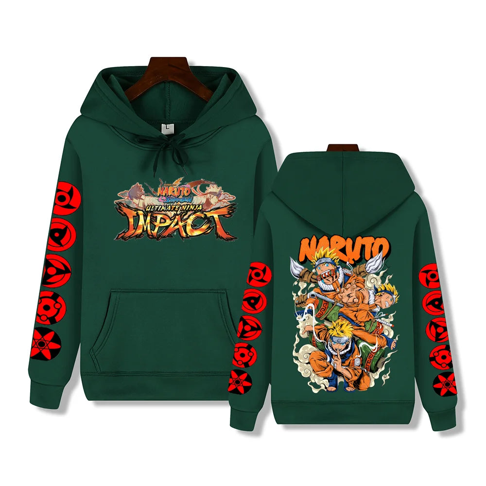 Creative Uzumaki Naruto print Autumn/Winter comfortable soft thickening men's high quality casual fashion street hoodie