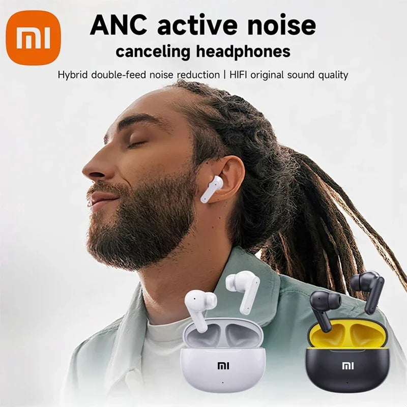 Xiaomi ANC TWS Wireless Headphones Earphones Bluetooth5.3 Active Noise Cancelling Stereo Sound Gaming Headset Mijia Earbuds T80S