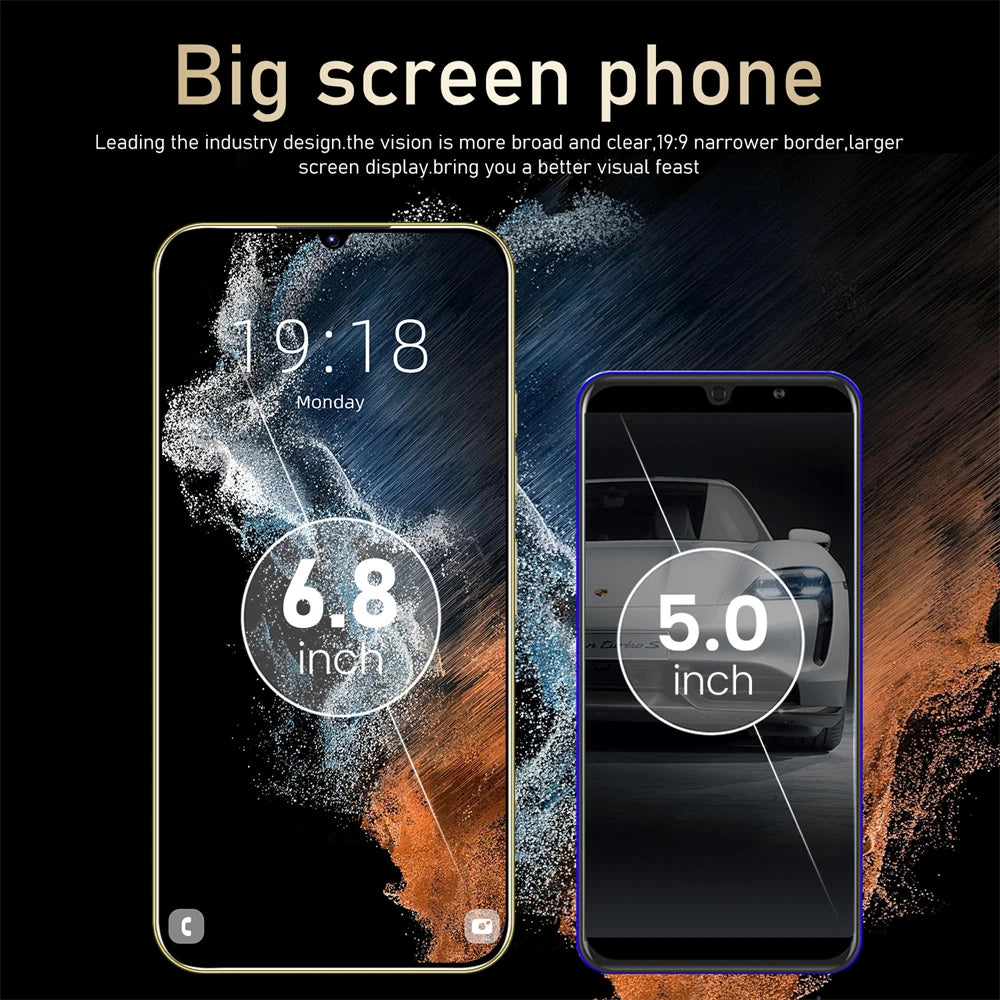 Mobile Phones S25 Ultra 6.8 HD Screen Smart Phone Original 16G+1TB 5G Dual Sim Celulares Android Unlocked 72MP 6800mAh S24 Ultra