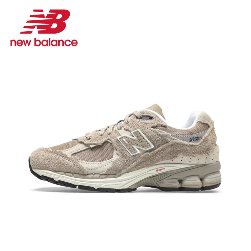 Original New Balance NB 2002R Retro All-fit Shock-absorbing Wear-resistant Running Shoes Unisex Rain Ash Sneakers M2002RDA