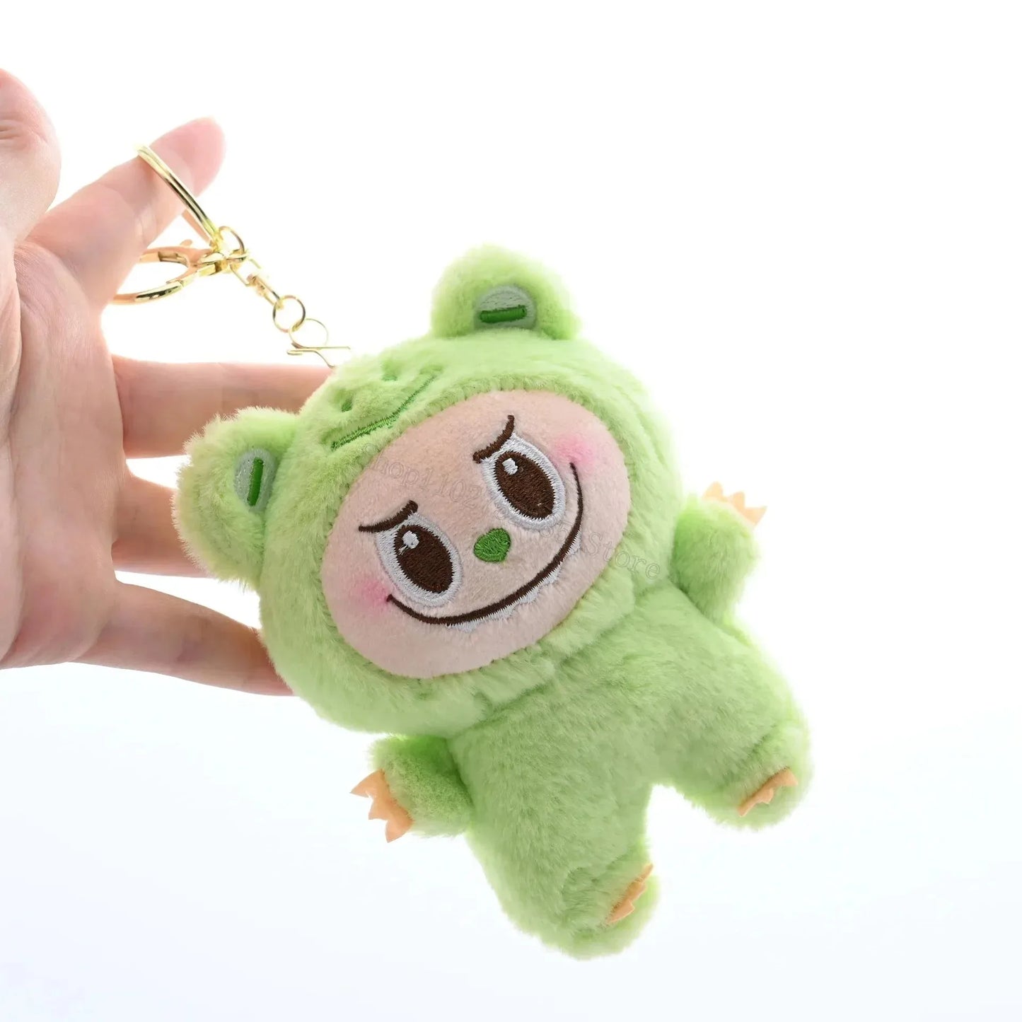 Kawaii Labubu The Monsters Plush Keychains Stuffed Animals Keyrings Girls Backpack Bags Pendants Doll Charms Accessories Gifts