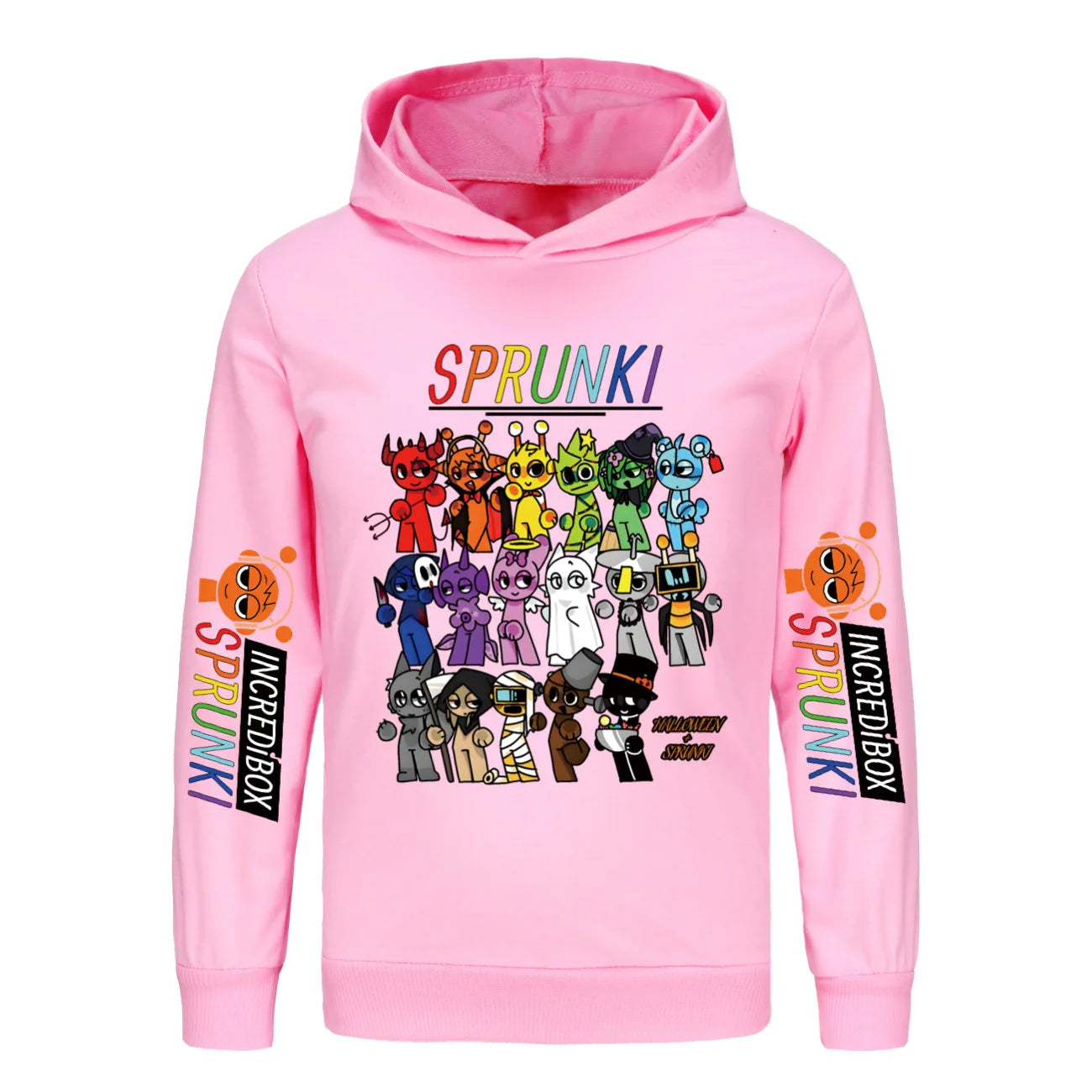 Hot Cartoon Sprunki Clothes Kids Game Incredibox Sweatshirts Baby Girls Outerwear Boys Pullover Coats Children's Top Clothing