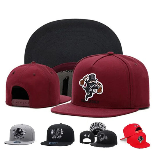 Luksusmærkebroderi Retro baseballkasketter til mænd Kvinder Bone Snapback Sorte Sportshatte Streetart HipHop Cap Hat Gorras Hombre