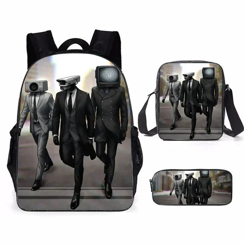 Skibidi Toilet Children's Backpack Boy School Bag for Backpack Anime Boys Girls Anime Cartoon School Bag Mochila