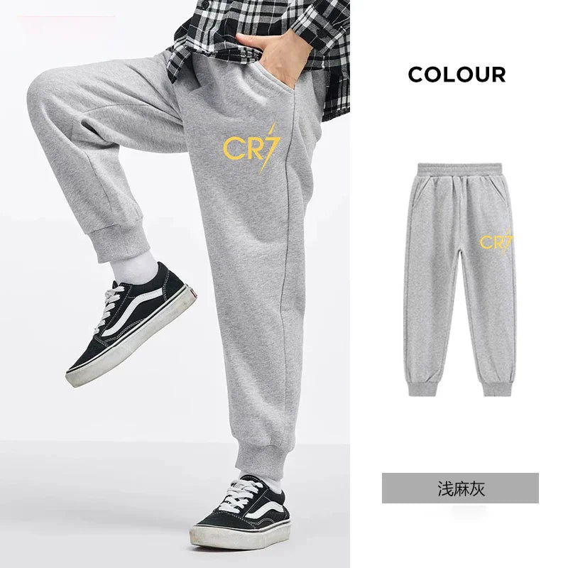 Autumn winter children handsome C Ronaldo personality print comfortable boys girls casual fashion kid thick baseball uniform