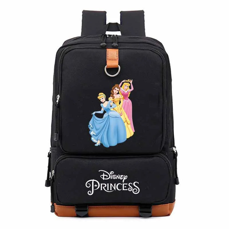 Disney Princess Cinderella School Book Bags Men Women Large Capacity Travel Shoulder Backpack Girls Bookbag Casual Bags Mochila