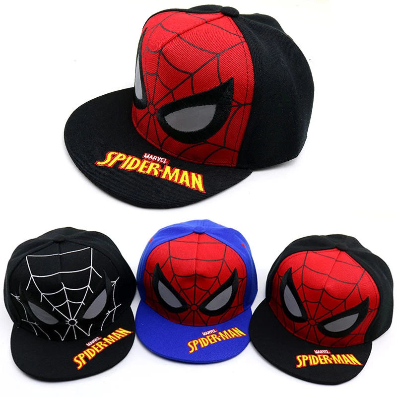 Disney Marvel Anime Spiderman Kids Brand Hat Boys Girls Hip Hop Sun Caps Spring Summer Children Baseball Cap Gift Accessories