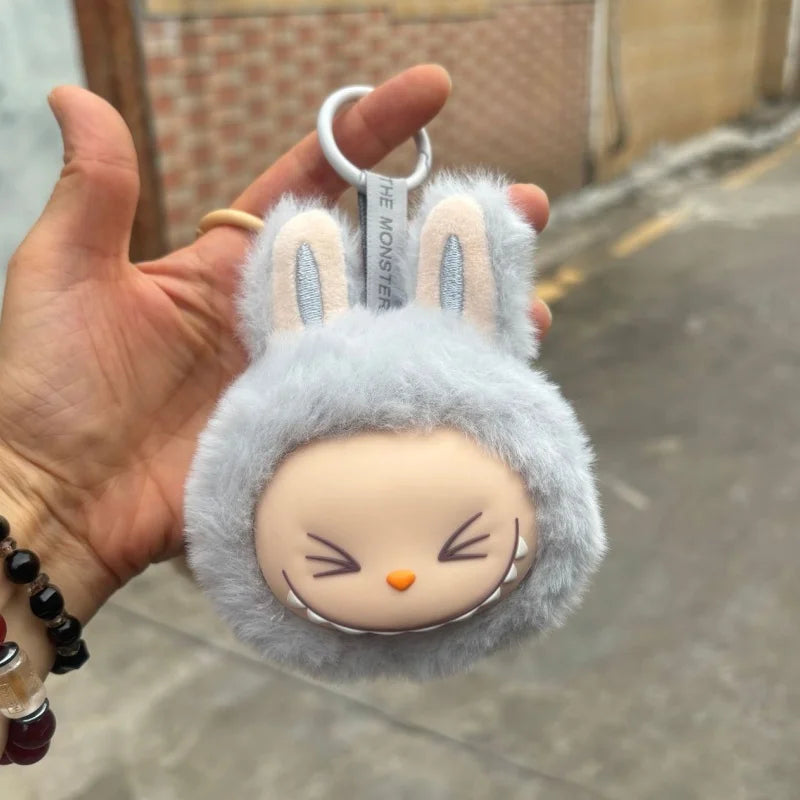 2024 New Sale Anime Labubu Sitting 2nd Generation Little Head Model Toy Cute Monster Replica Keychain Toy Birthday Gifts