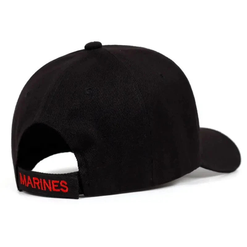 Mode United States Marine Corps Baseball Cap Brev Broderede Hip Hop Hatte udendørs Sports Kasketter Bone Marine Seals Hatte