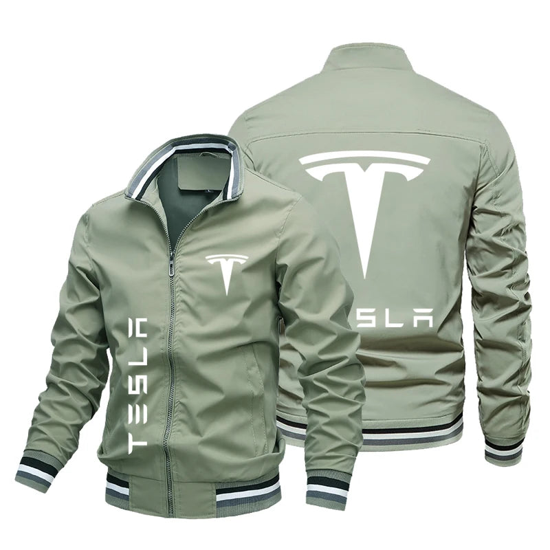 Men's zippered baseball jacket high-quality rider uniform motorcycle sportswear Spring and Autumn 2024