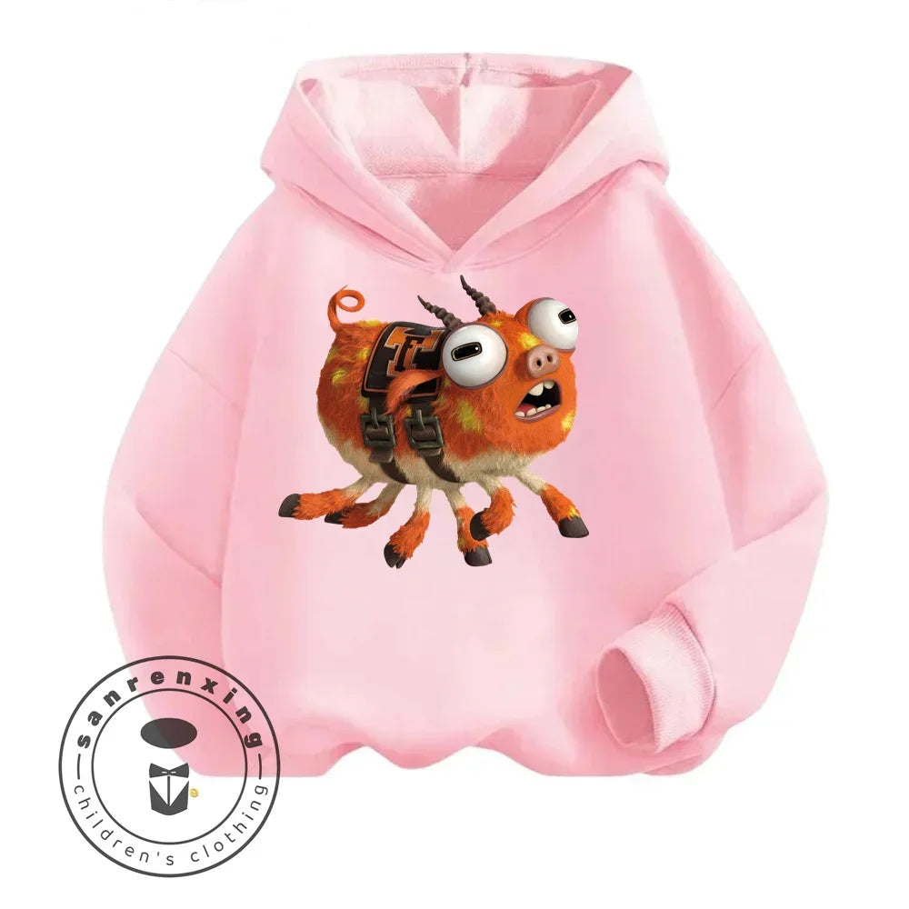 Monsters Inc Cartoon Kids Long Sleeve Hoodies Uniquely Crafted Garments That Bring the Charm of Your Favorite Cartoon to Life