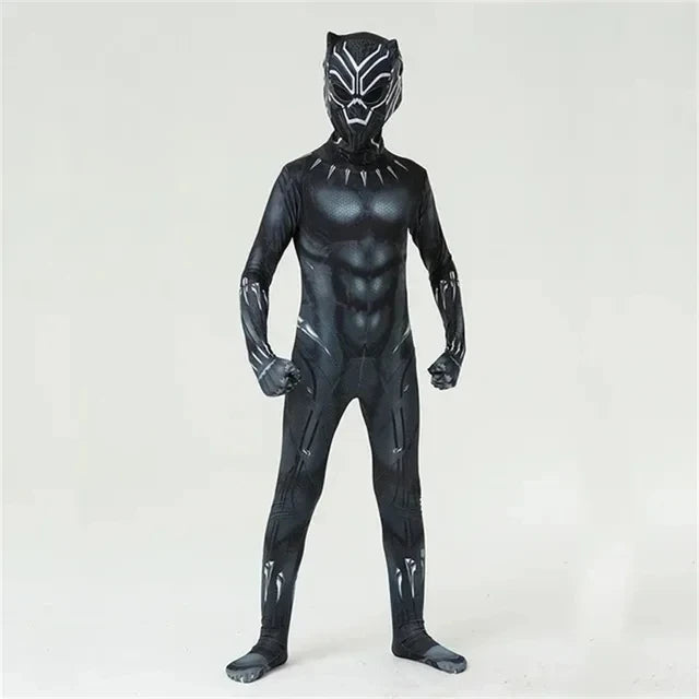 Child Adult Spider Man Hulk Iron Man Black Panther Batman Captain America Cosplay Costume Bodysuit Jumpsuit Halloween Costume