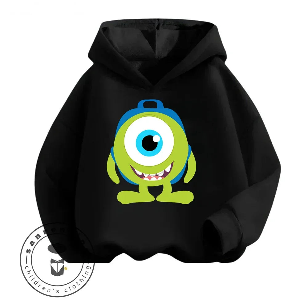 Monsters Inc Cartoon Kids Long Sleeve Hoodies Uniquely Crafted Garments That Bring the Charm of Your Favorite Cartoon to Life