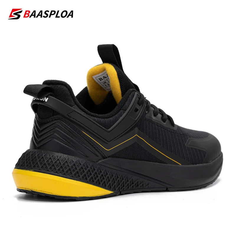 Baasploa 2021 New Design Men Outdoor Running Shoes Non-slip Wear-resistant Casual Shoes Lightweight Male Fashion Walking Shoes