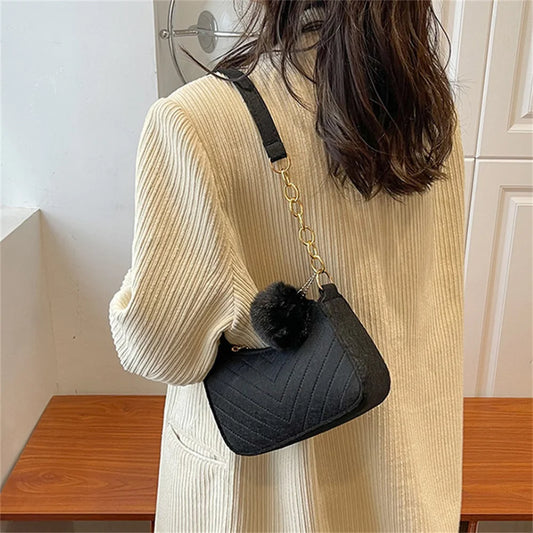 Fashion Simple Totes Bags For Women Casual Small Shoulder Bag 2024 New Trendy Vintage Handbag Female Subaxillary Bags Hot Sale