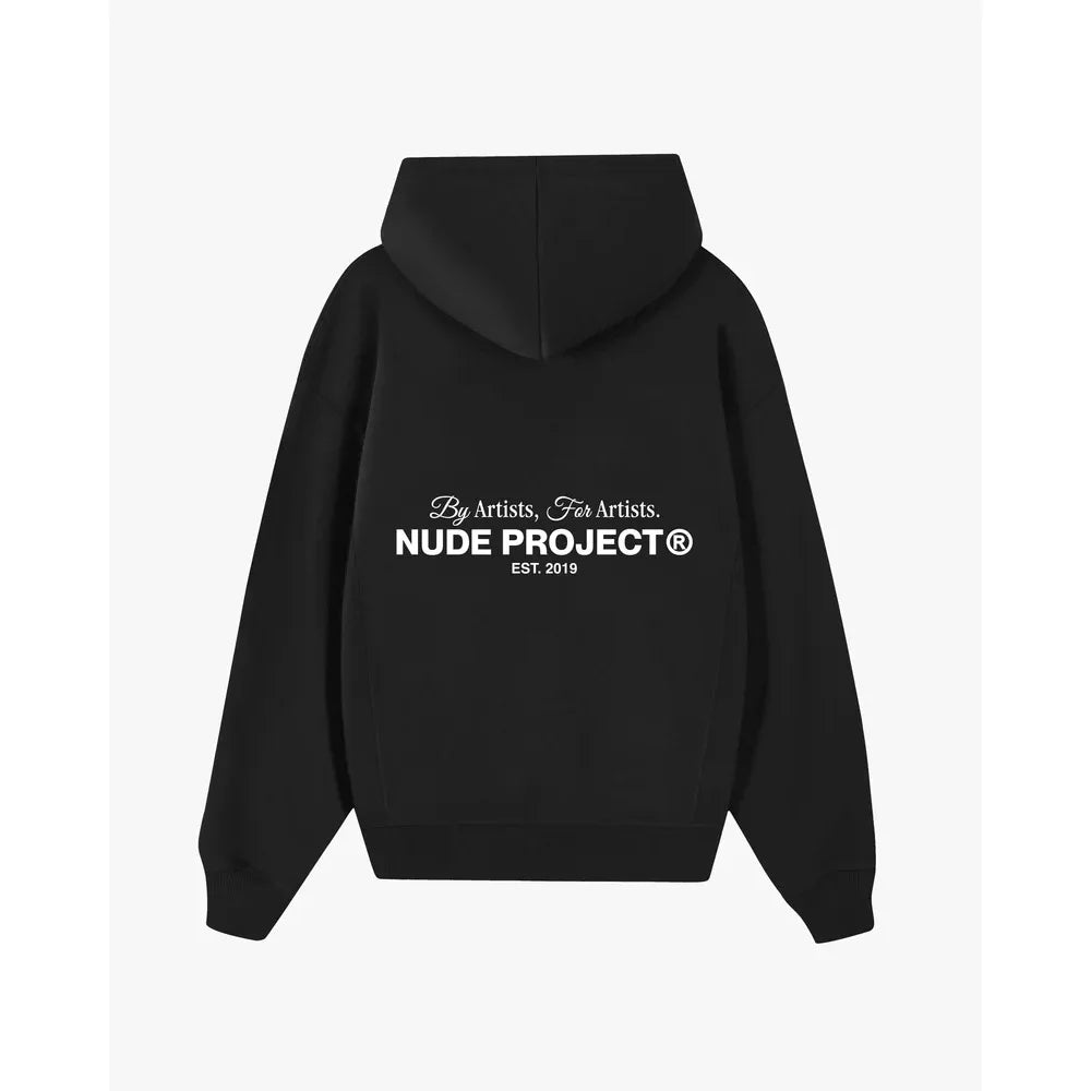 NUDE Men HOODIE Pure Cotton Hip-hop Retro Singer HOODIE  American Crew Neck Plus Size 100% Cotton Summer Sports Leisure Pockets