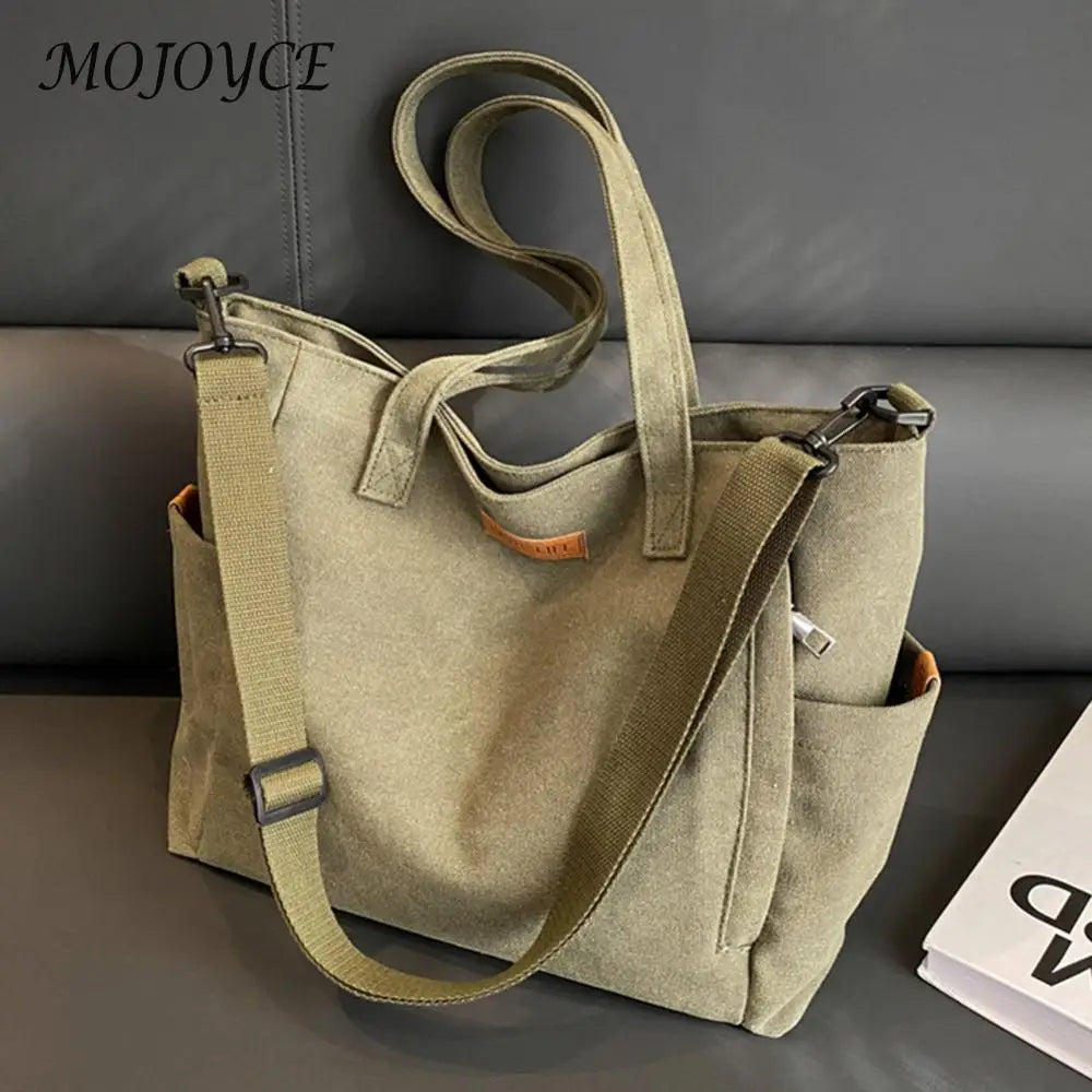 Canvas Vintage Casual Portable Adjustable Strap for Weekend Vacation