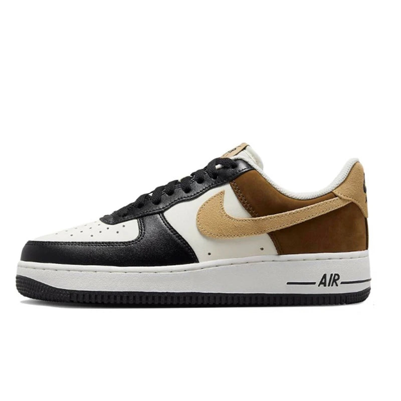 Nike Air Force 1 07 Mænd Kvinde Skateboarding Sko Klassikere Sort Hvid Ægte læder Skridsikre Komfortable Af1 løbesneakers