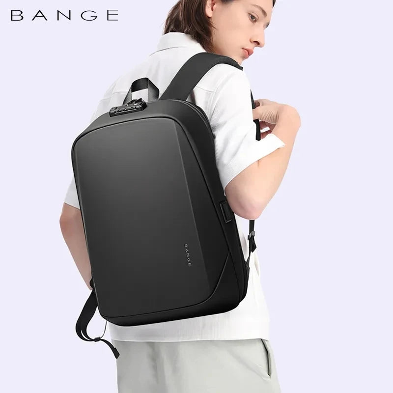 BANGE Backpack Brand Laptop Backpack Anti-theft Waterproof School Backpacks USB Travel Bag Backpack Business Male 2024