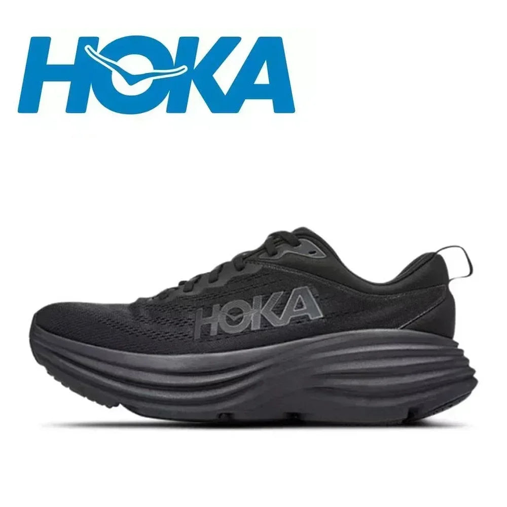 HOKA  Bondi 8 Lightweight Jogging Outdoor Running Shoes Marathon Trail Cushioning Shoes Elastic Womens Men