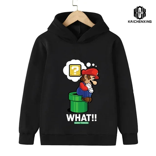 2024 New Game Super Mario Bros. Top Fashion Children's Sweatshirt Casual Cute Children's Hoodie Boy Girl Top Spring and Autumn