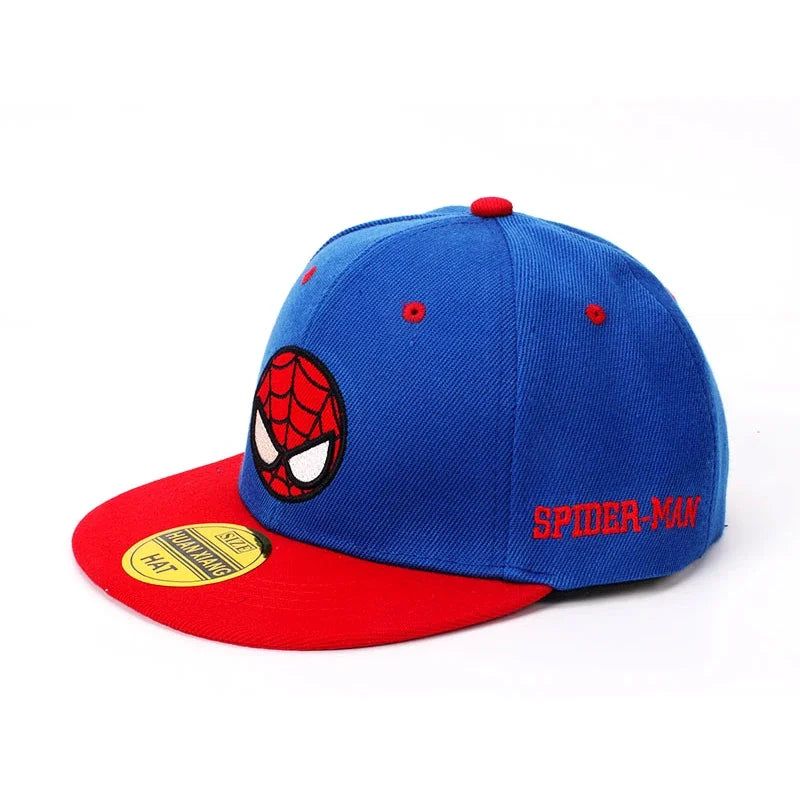 2024 Disney Spiderman Cartoon Baby Hat Kids Baseball Cap Boy Girl Marvel Caps Snapback Hip Hop Child Toddler Cap Adjustable