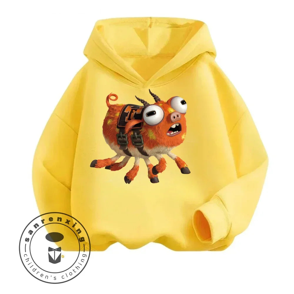 Monsters Inc Cartoon Kids Long Sleeve Hoodies Uniquely Crafted Garments That Bring the Charm of Your Favorite Cartoon to Life