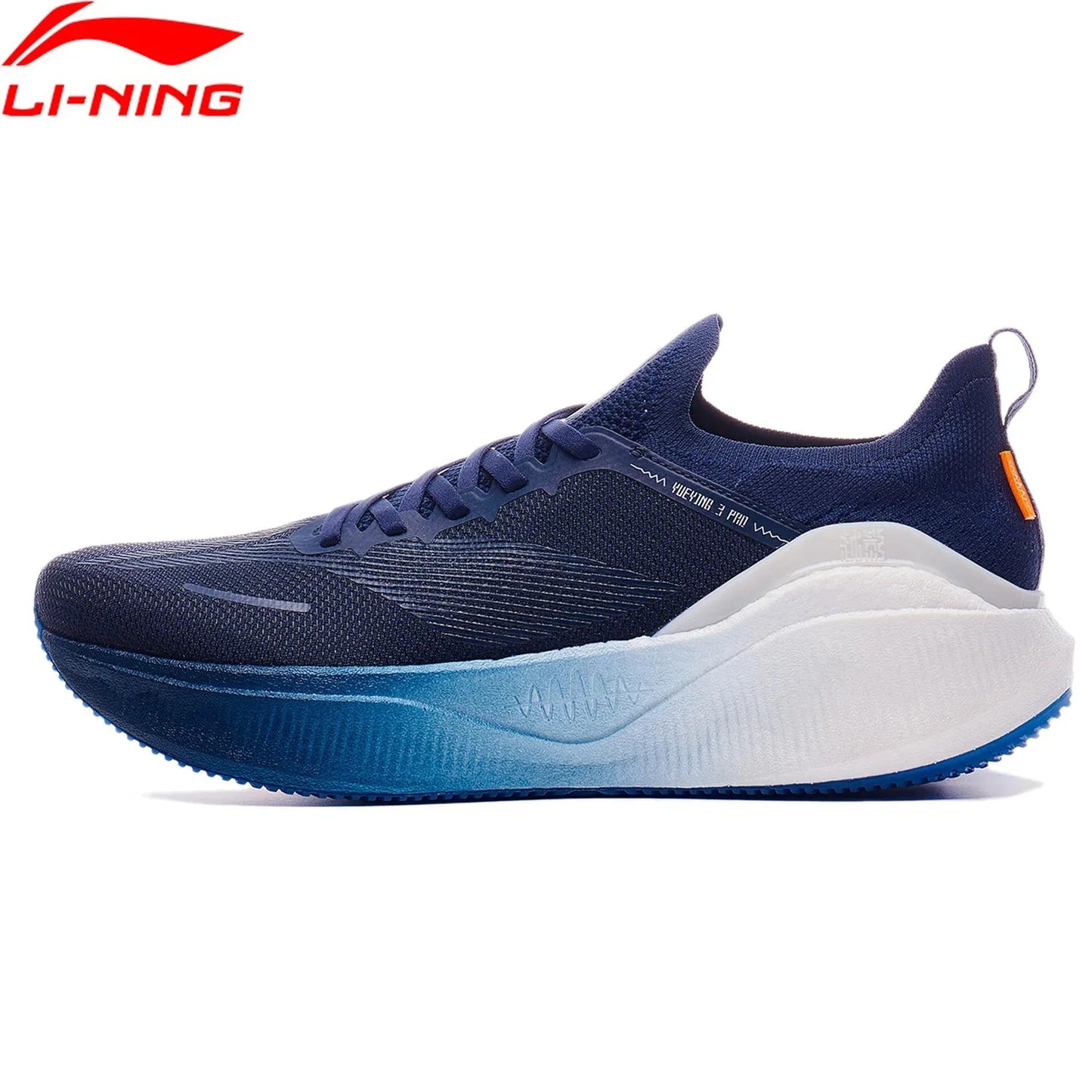 Li-Ning Men YUEYING 3 PRO Cushion Running Shoes Breathable LiNing BOOM FIBER Stable Support Anti-Slippery Sport Sneakers ARHT017