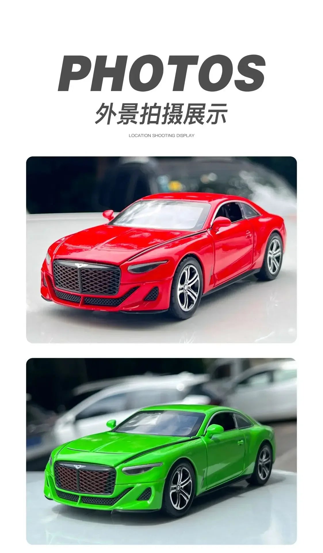 1: 32 Bentley Mullena sports car with sound and light feedback toy car model decorations collection gifts