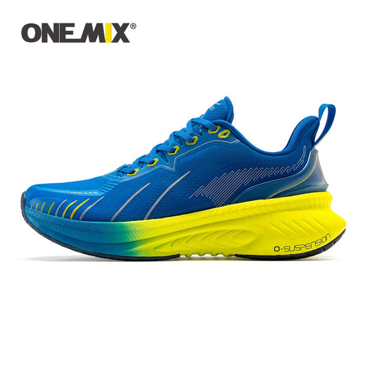 ONEMIX Running Shoes for Men Outdoor Fitness Sport Shoes Anti-skid Cushioning Ultra-Light Support Comfort Man Trainers Sneakers