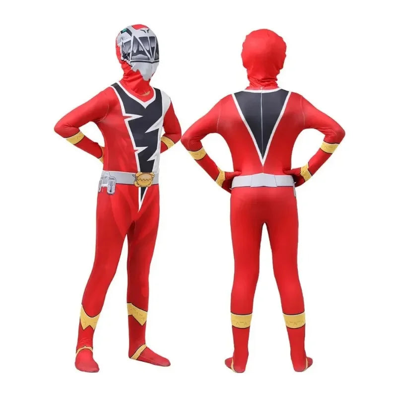 Anime Cosplay Kids Ranger Knight Dragon Team Cosplay Costume Jumpsuit Halloween Party Cosplay Halloween Carnival Suit