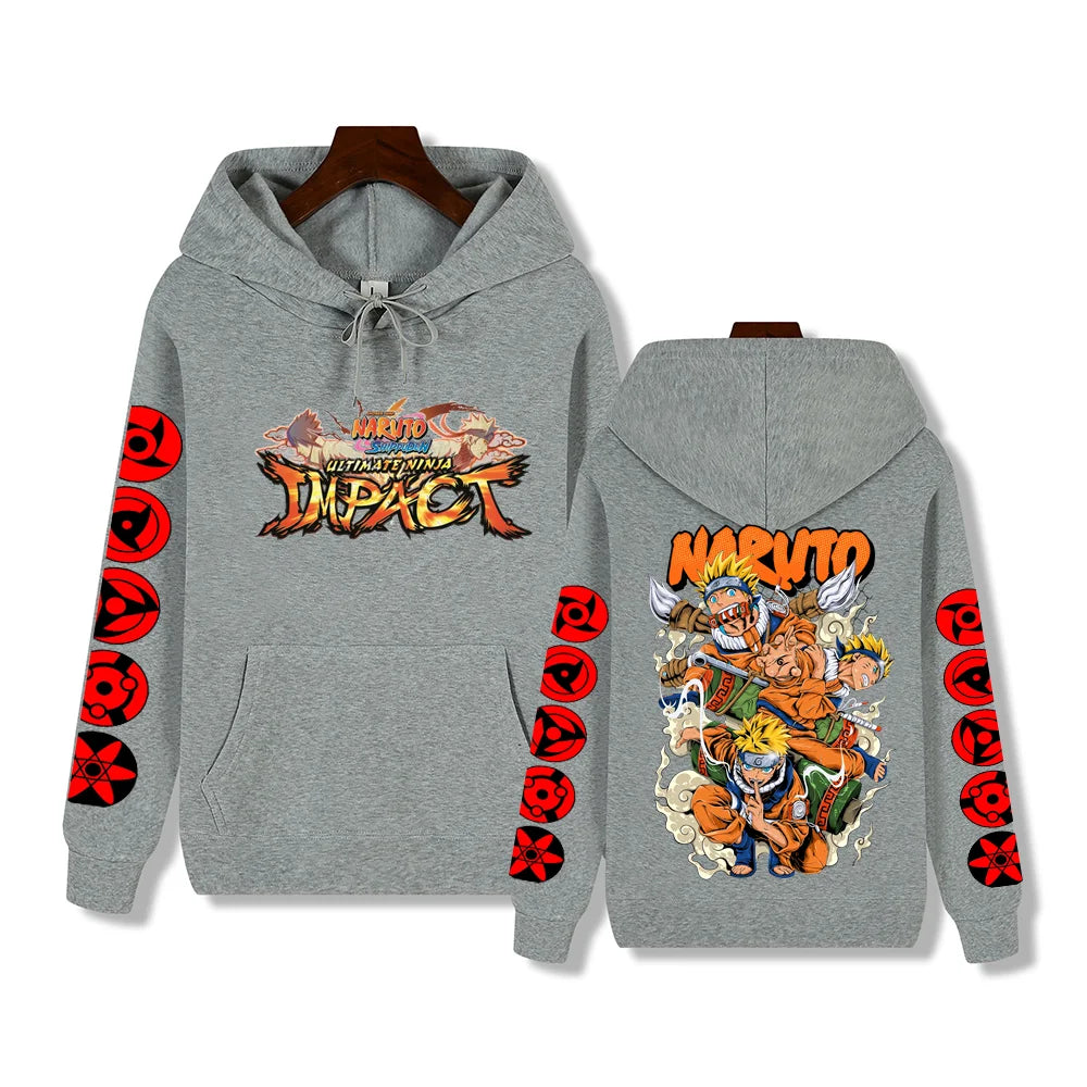 Creative Uzumaki Naruto print Autumn/Winter comfortable soft thickening men's high quality casual fashion street hoodie