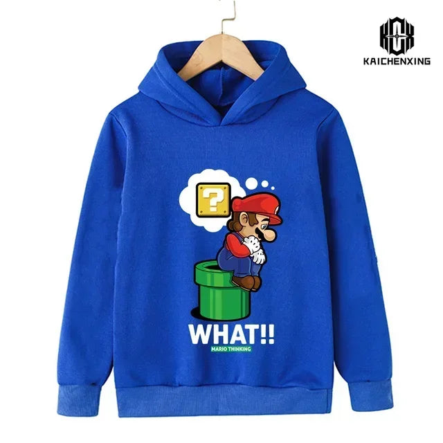 2024 New Game Super Mario Bros. Top Fashion Children's Sweatshirt Casual Cute Children's Hoodie Boy Girl Top Spring and Autumn