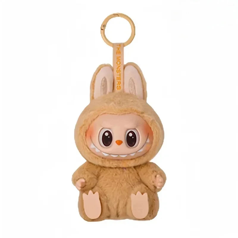 Anime Figure Labubu Have A Seat Series Pendant Flocking Doll Model Toy Kawaii Monster Replica Keychain Toy Birthday Gift New