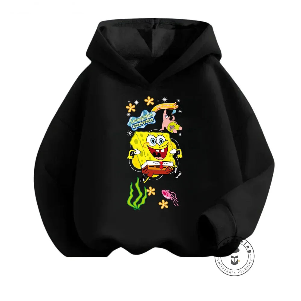 SpongeBob Kawaii Hoodie Keep Your Little Ones Warm This Winter Anime-Inspired Styles in 7 Different Colors and Soft Long Sleeves