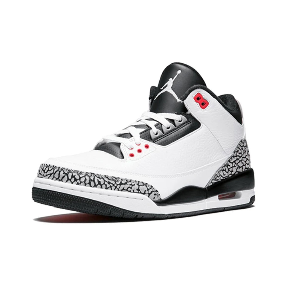 Original Air Jordan 3 “Infrared 23" For Men Red & White Red Classic Retro Vintage Basketball Shoes Sneakers 136064-123