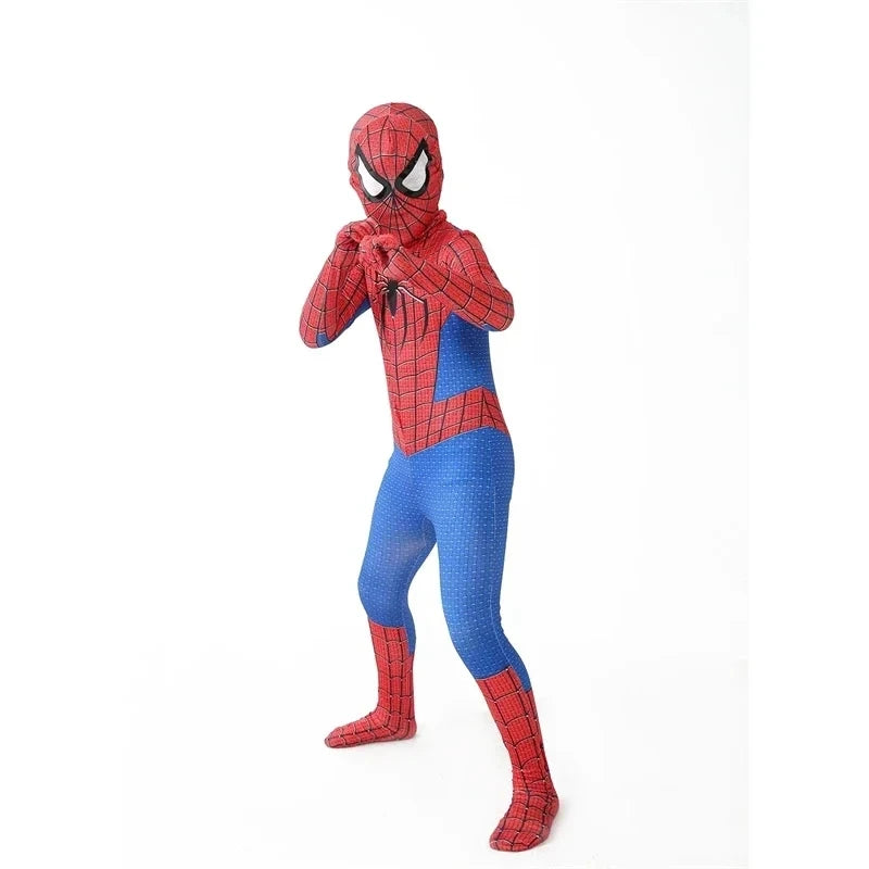 Barn Voksen Spider Man Hulk Iron Man Black Panther Batman Captain America Cosplay Kostume Bodysuit Jumpsuit Halloween kostume