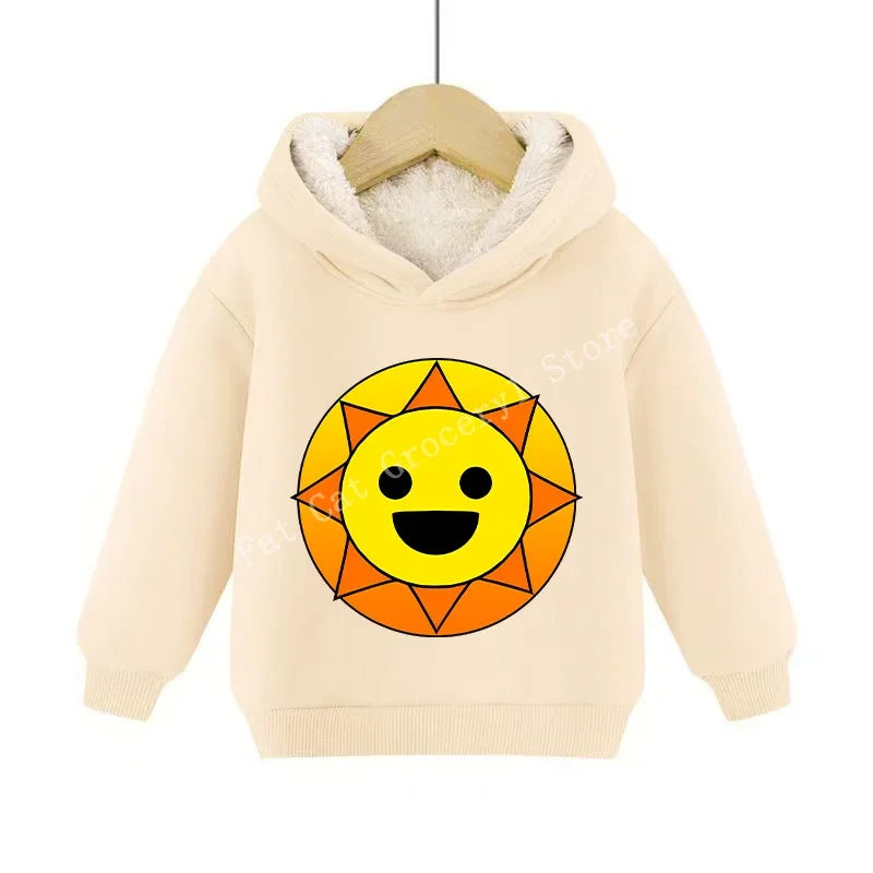 Sprunki Cute Hoodies Kids Incredibox Anime Action Figures Sweatshirt Boys Girl Winter Thickening Children Clothes Gift Hot Sales