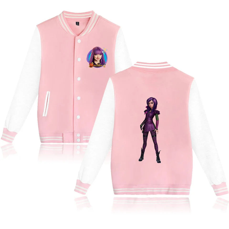 Descendants Varsity Baseball Bomber Jacket Mænd Kvinder Hip Hop Harajuku Jakker Børn Drenge Piger Single Coats