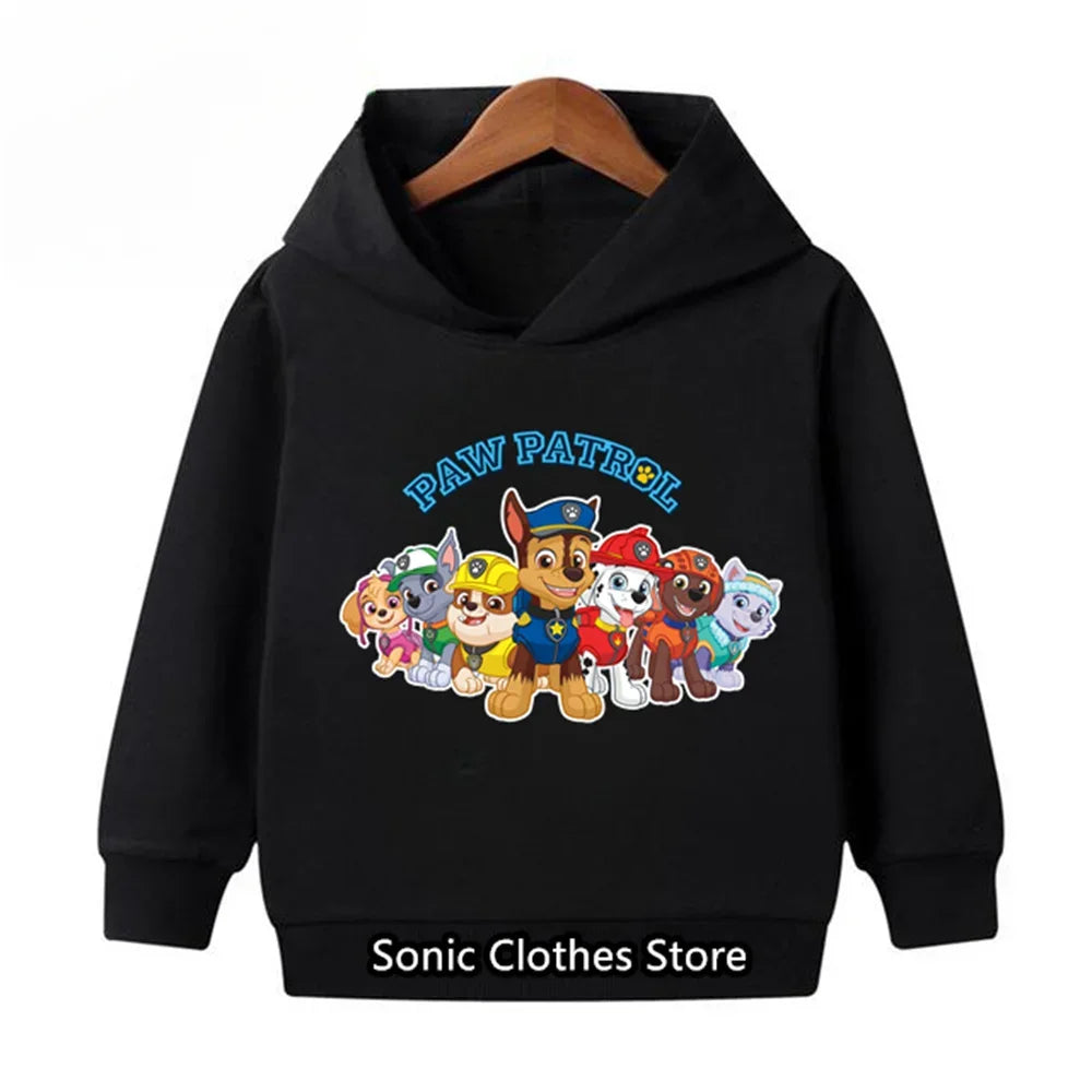 PAW Patrols Hoodie Kids Tops Long Sleeve Clothes Child Boys Girls Clothing Fashion Sweatshirts Spring Baby Boy Clothes