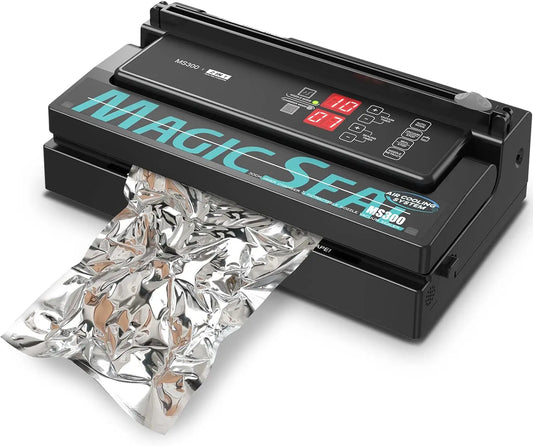 MAGIC SEAL MS300 Kommerciel luftkølet fødevarekonservering vakuumforsegler Automatisk hjemmekøkkenpakkemaskine til Mylar-poser