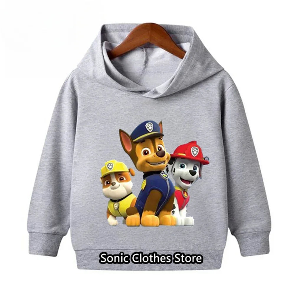 PAW Patrols Hoodie Kids Tops Long Sleeve Clothes Child Boys Girls Clothing Fashion Sweatshirts Spring Baby Boy Clothes