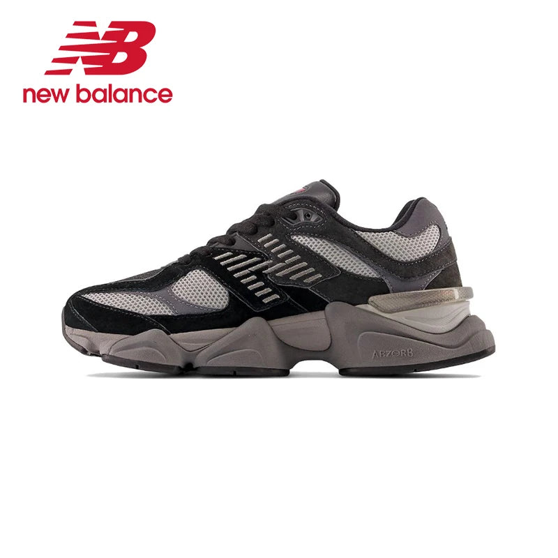 Original New Balance NB 9060 Non-Slip Lightweight Sports Casual Shoes Light Grey Men's and Women's Unisex Sneakers U9060GRY